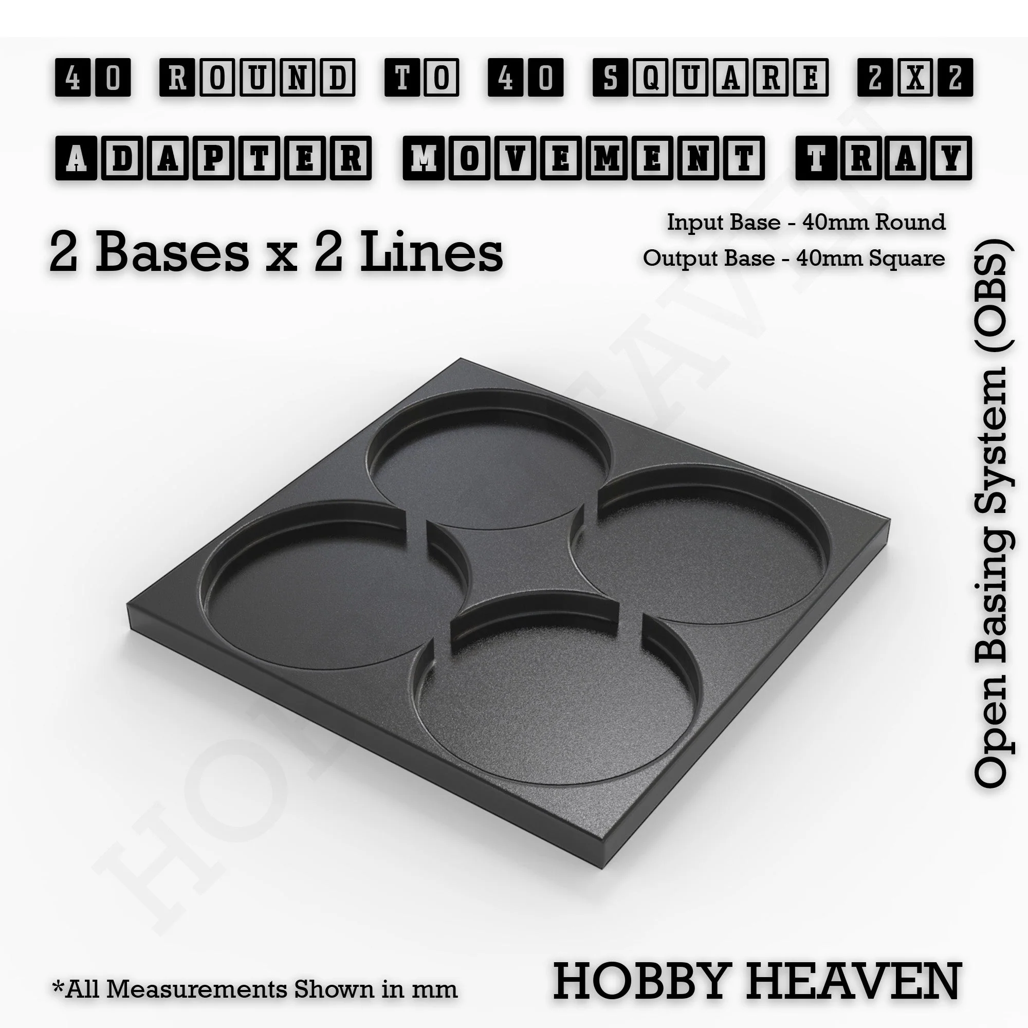 Round to Square Movement Trays Adapters for Tabletop Games - Image 162