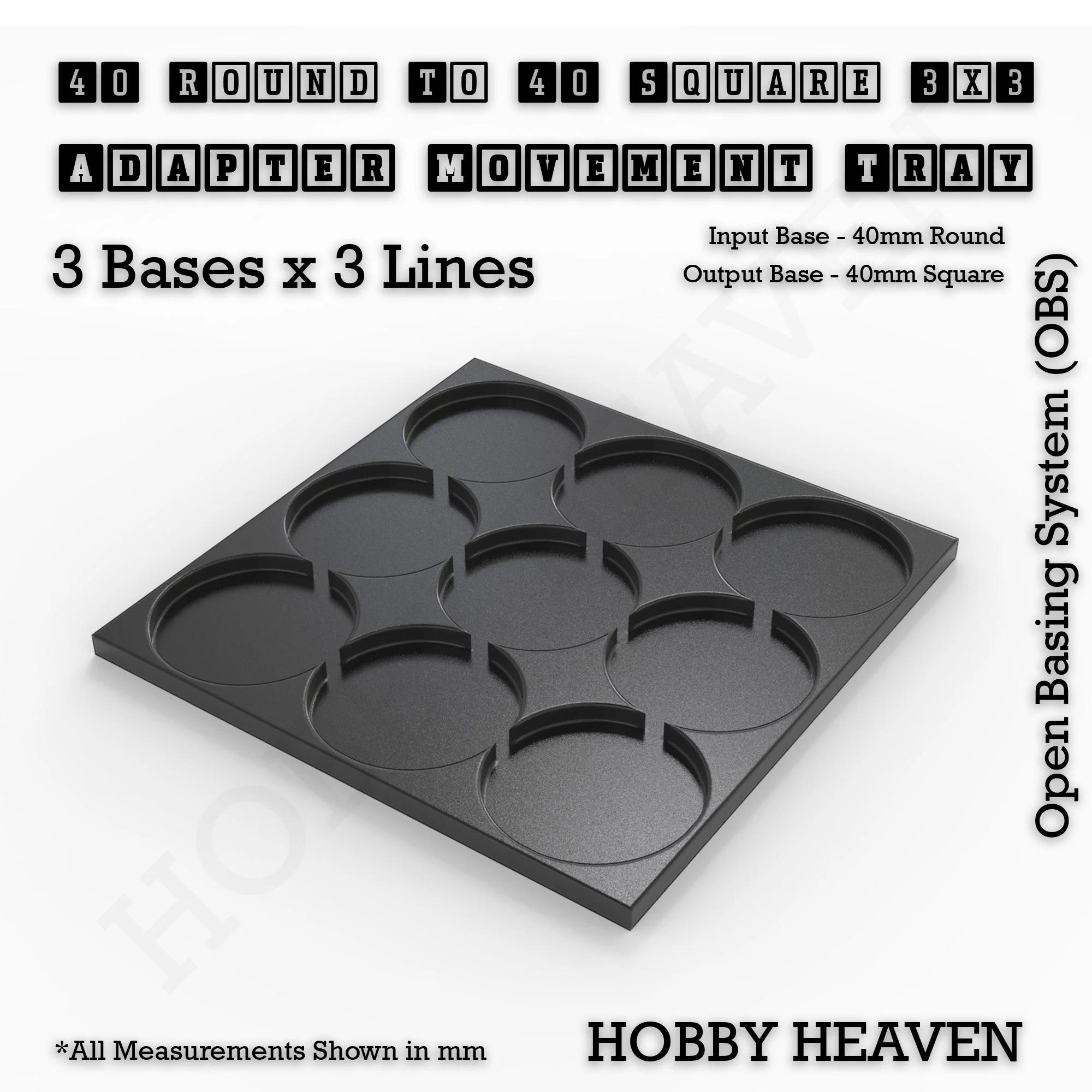 Round to Square Movement Trays Adapters for Tabletop Games - Image 167