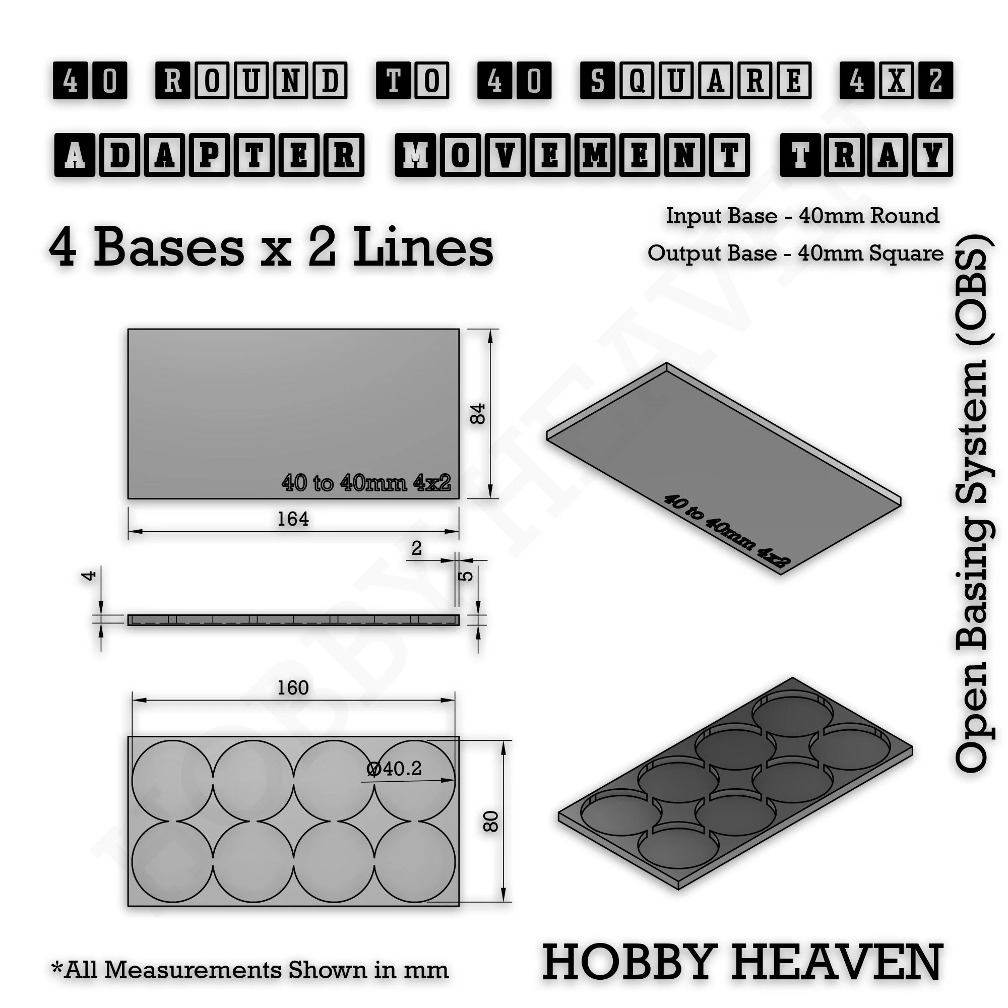 Round to Square Movement Trays Adapters for Tabletop Games - Image 172