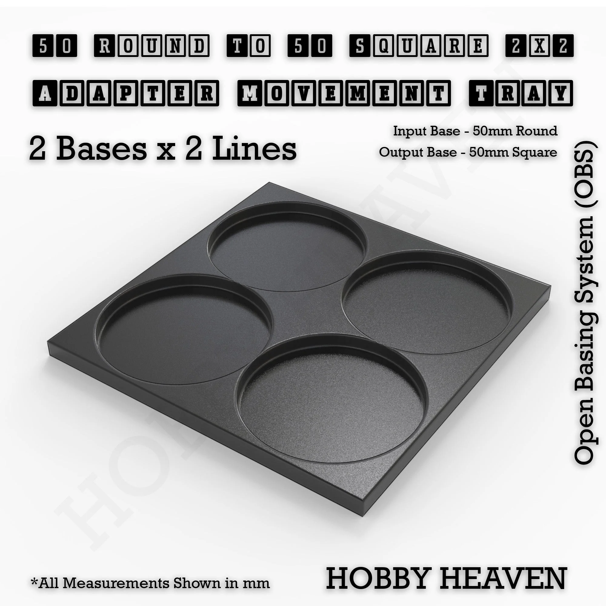 Round to Square Movement Trays Adapters for Tabletop Games - Image 187