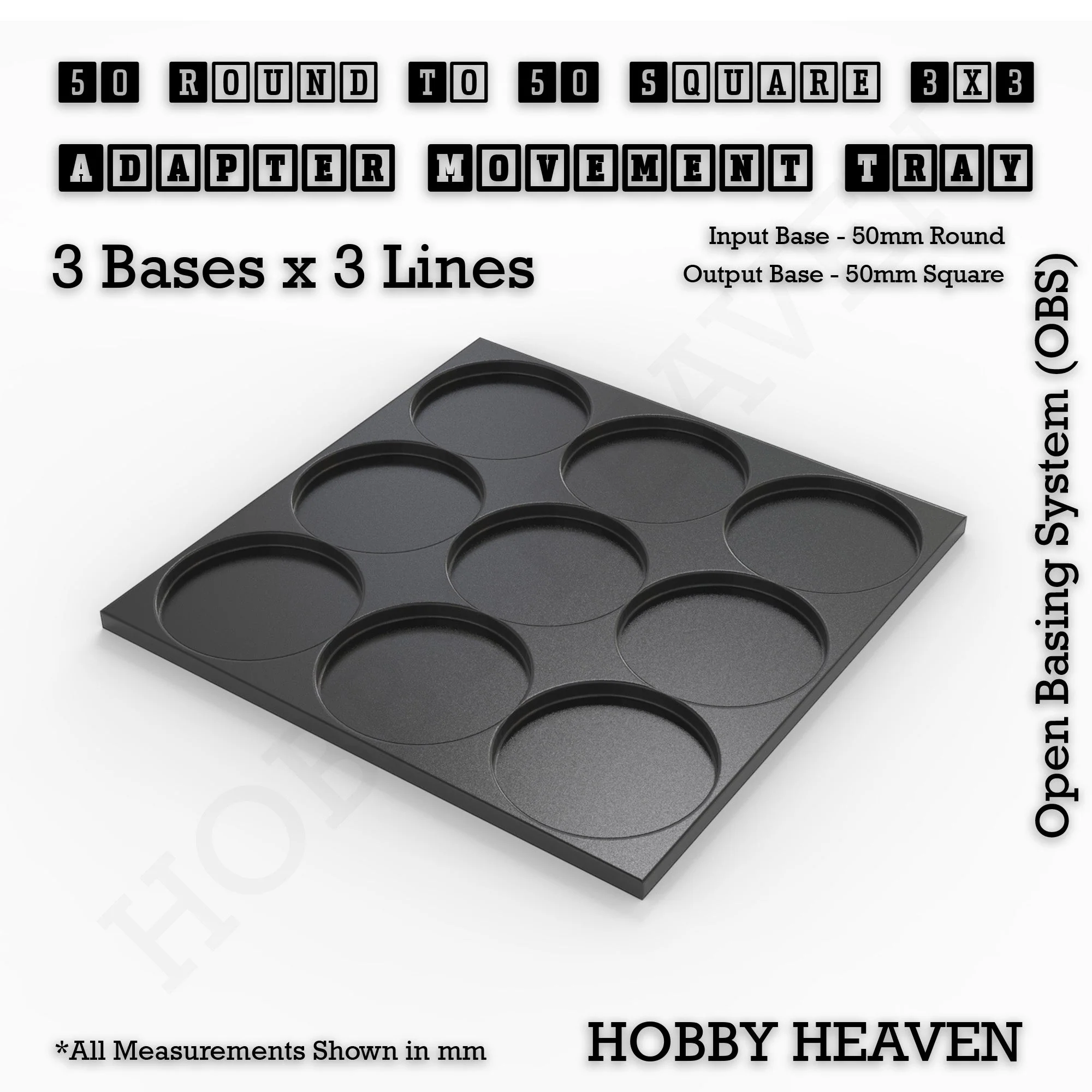 Round to Square Movement Trays Adapters for Tabletop Games - Image 194