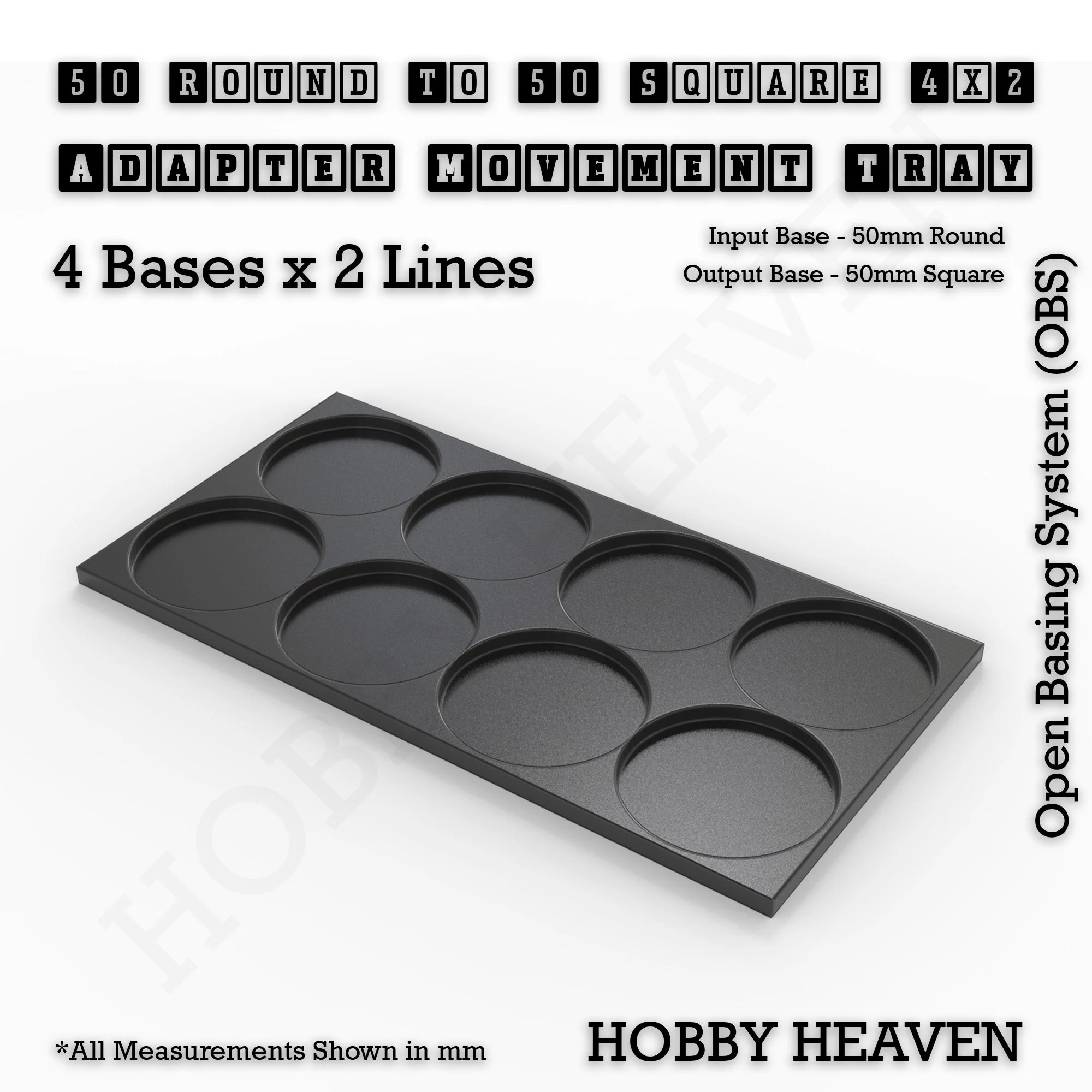 Round to Square Movement Trays Adapters for Tabletop Games - Image 198