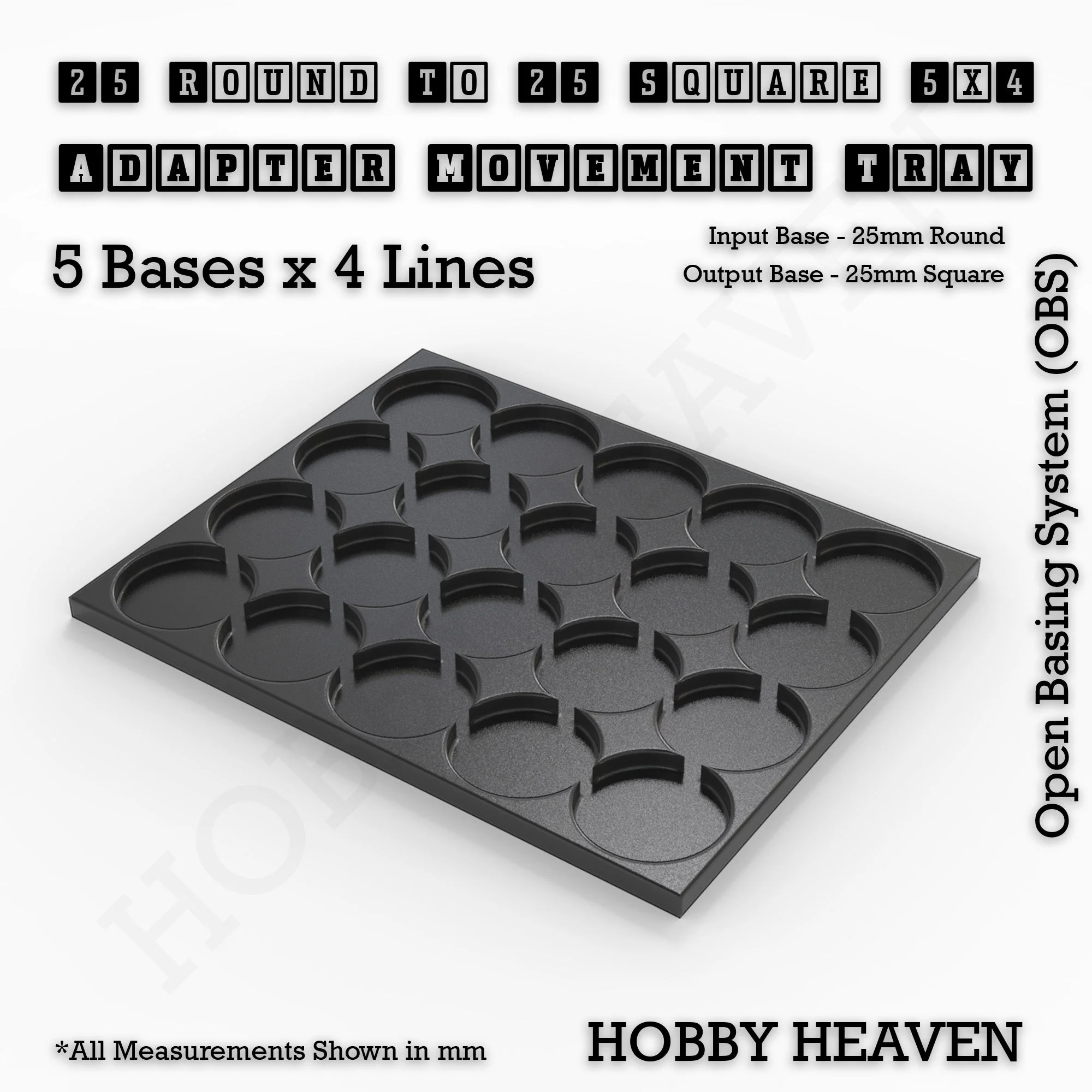 Round to Square Movement Trays Adapters for Tabletop Games - Image 36