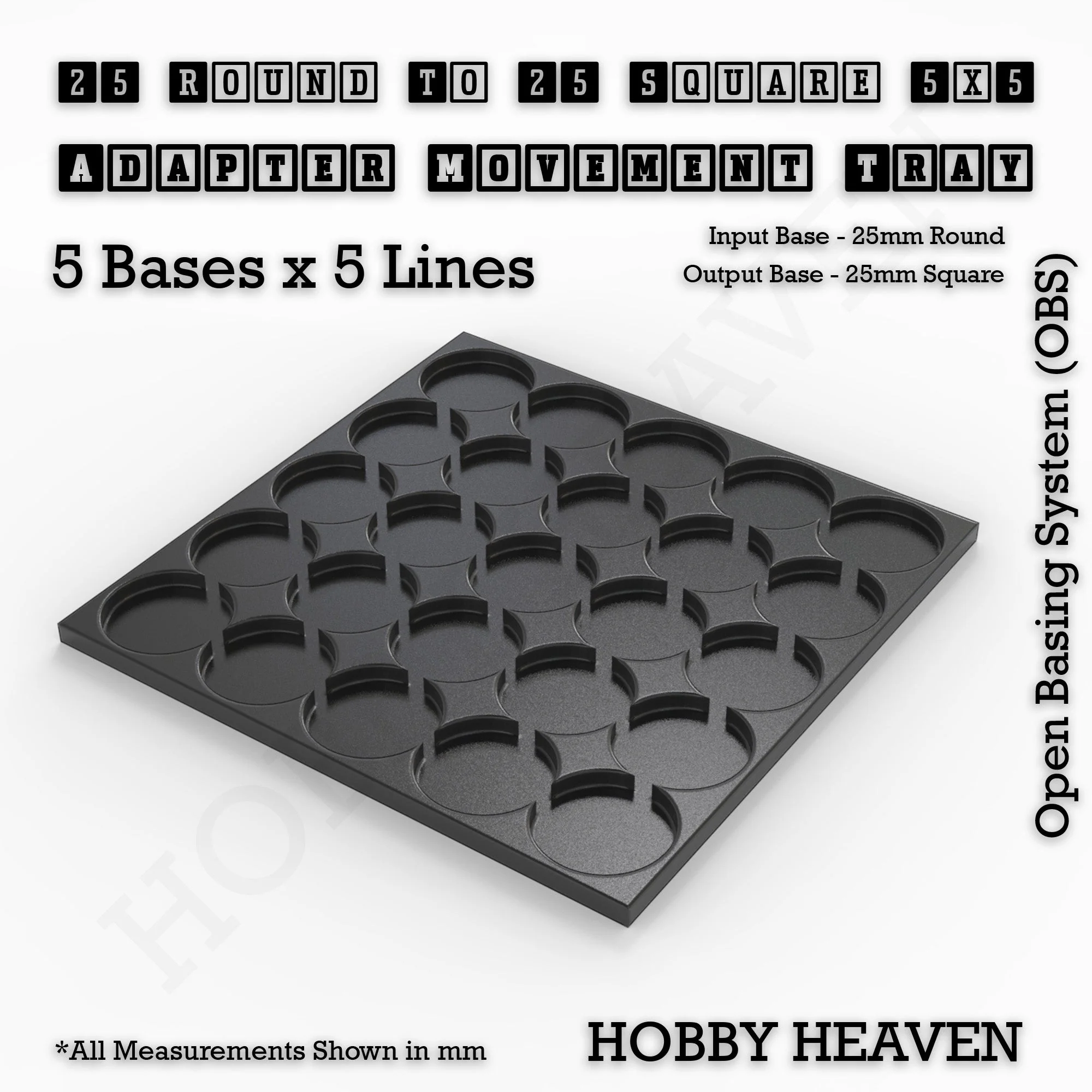 Round to Square Movement Trays Adapters for Tabletop Games - Image 37