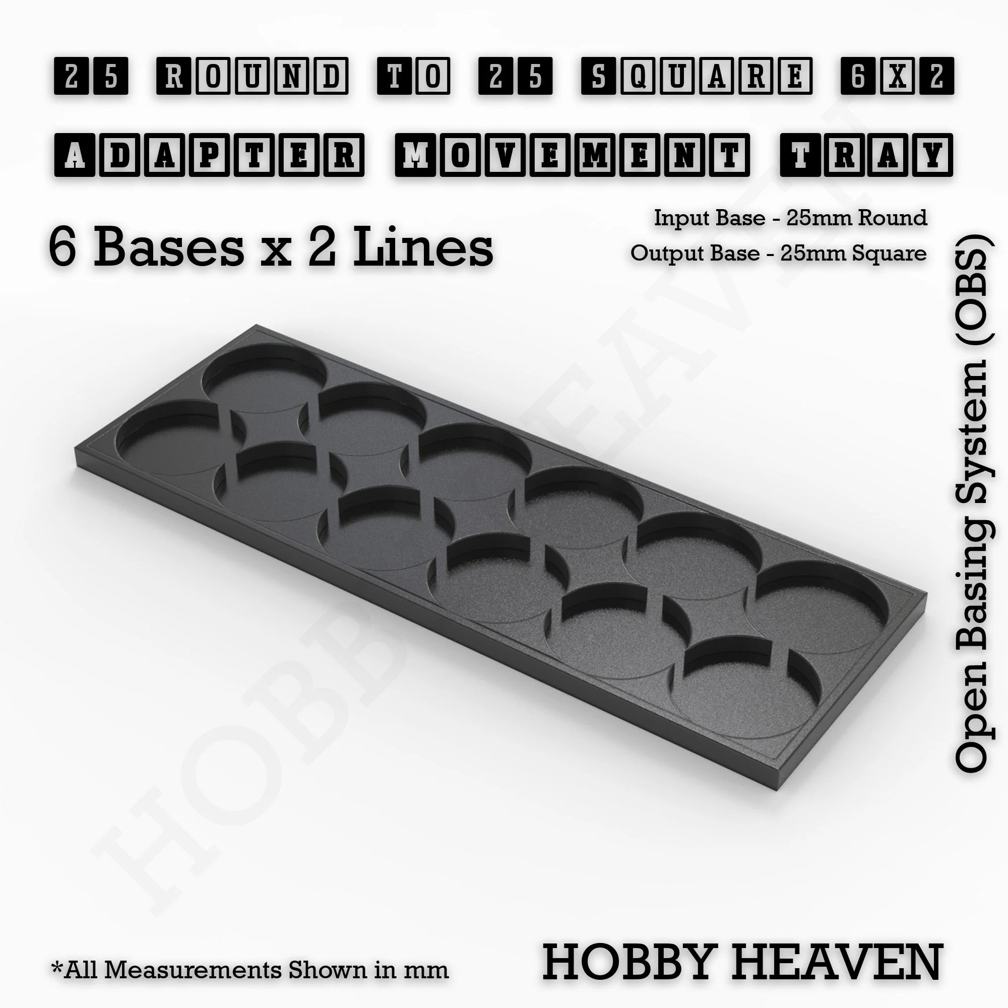 Round to Square Movement Trays Adapters for Tabletop Games - Image 41