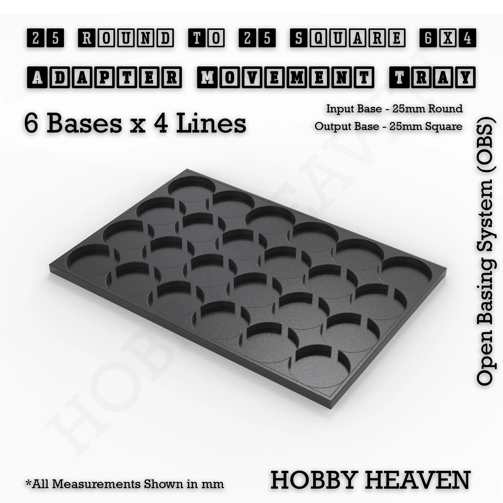 Round to Square Movement Trays Adapters for Tabletop Games - Image 45