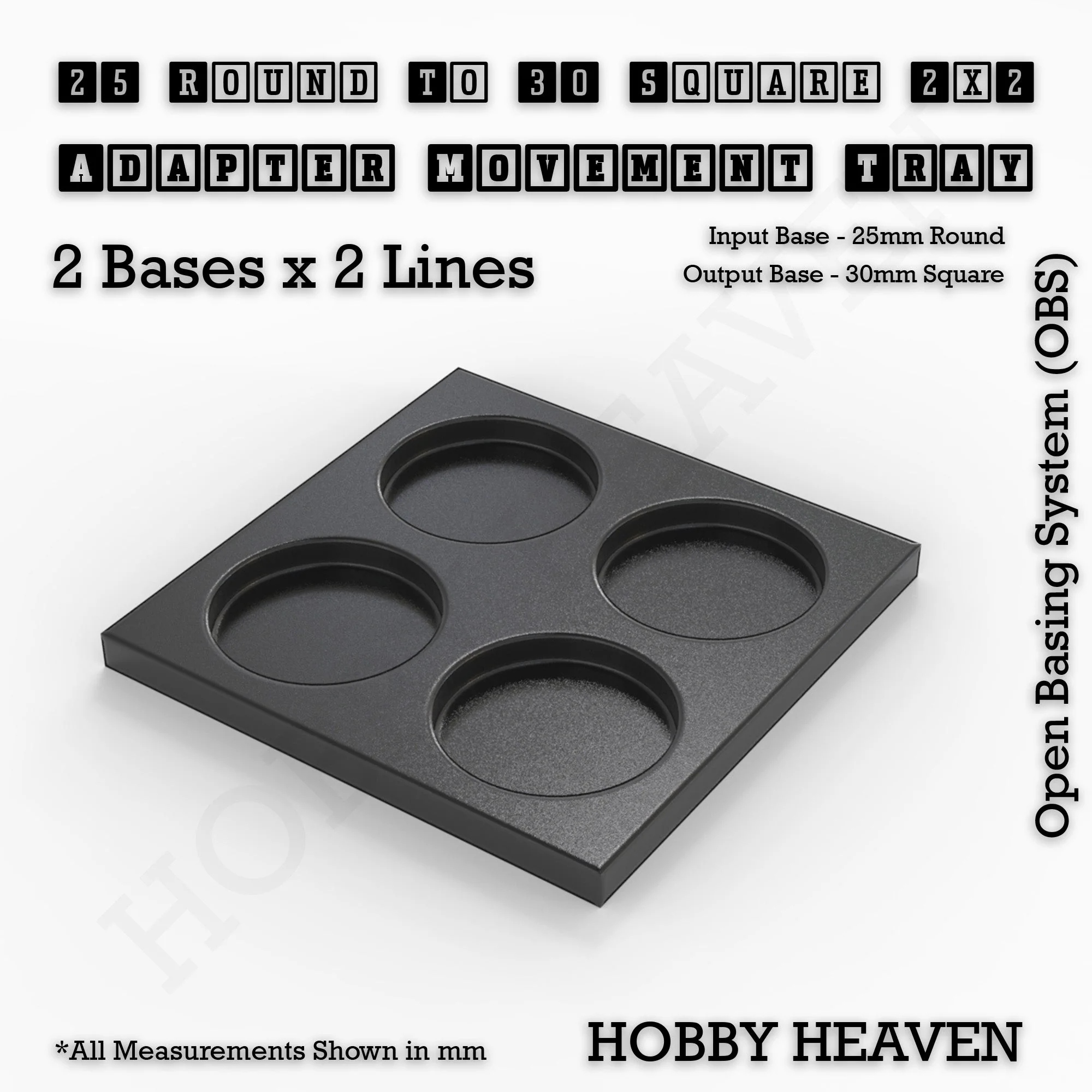 Round to Square Movement Trays Adapters for Tabletop Games - Image 49