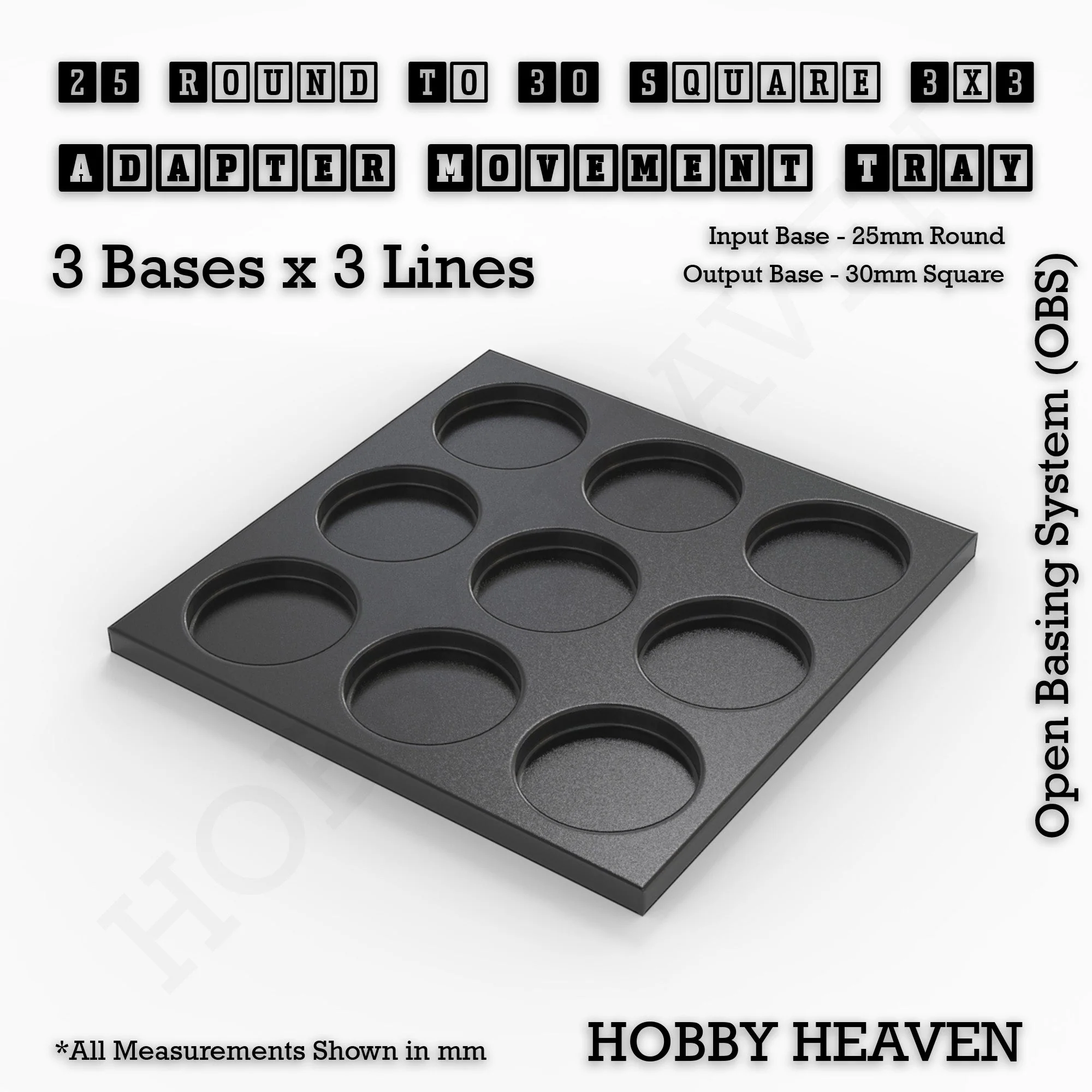 Round to Square Movement Trays Adapters for Tabletop Games - Image 55