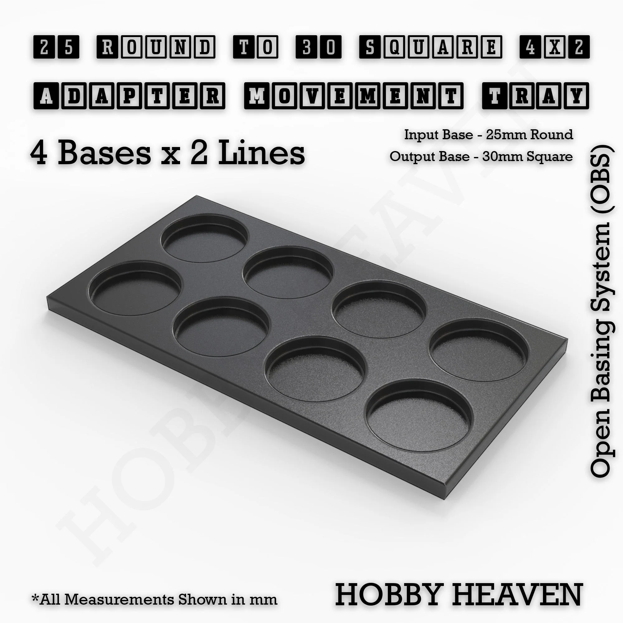 Round to Square Movement Trays Adapters for Tabletop Games - Image 60