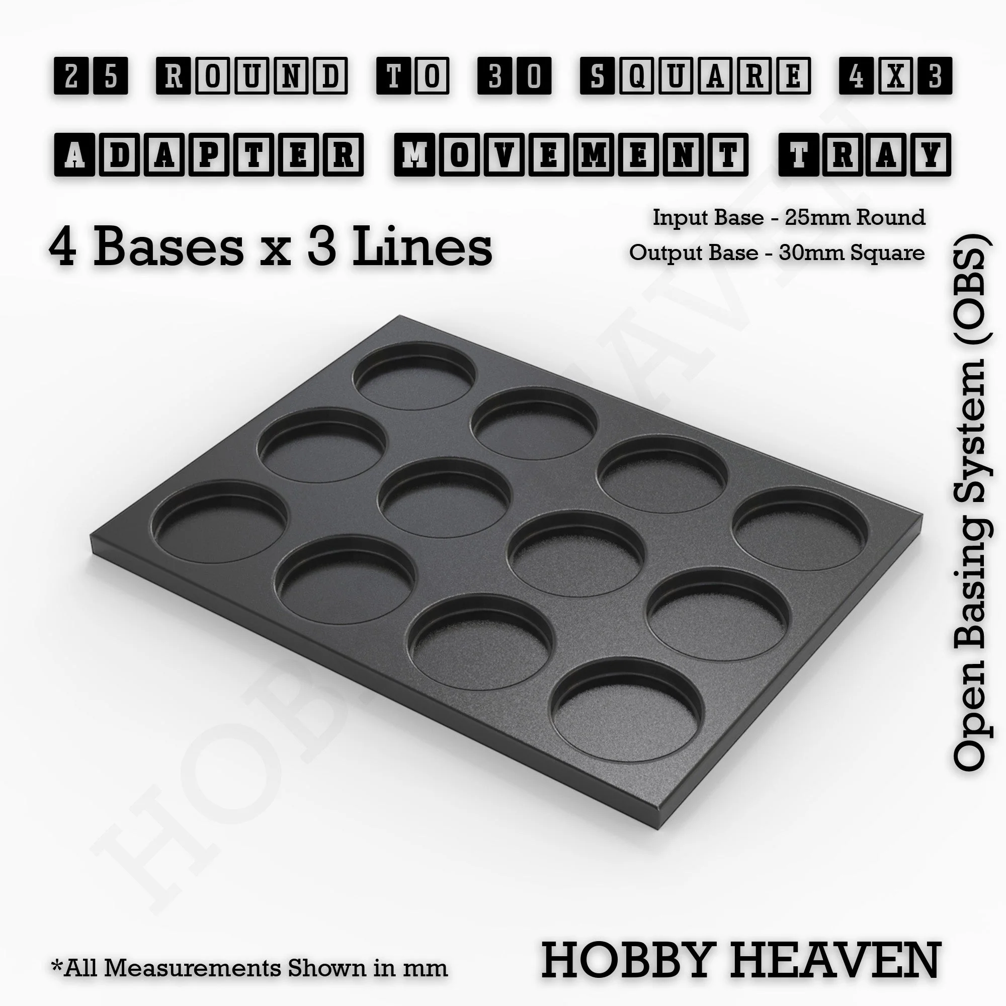 Round to Square Movement Trays Adapters for Tabletop Games - Image 61