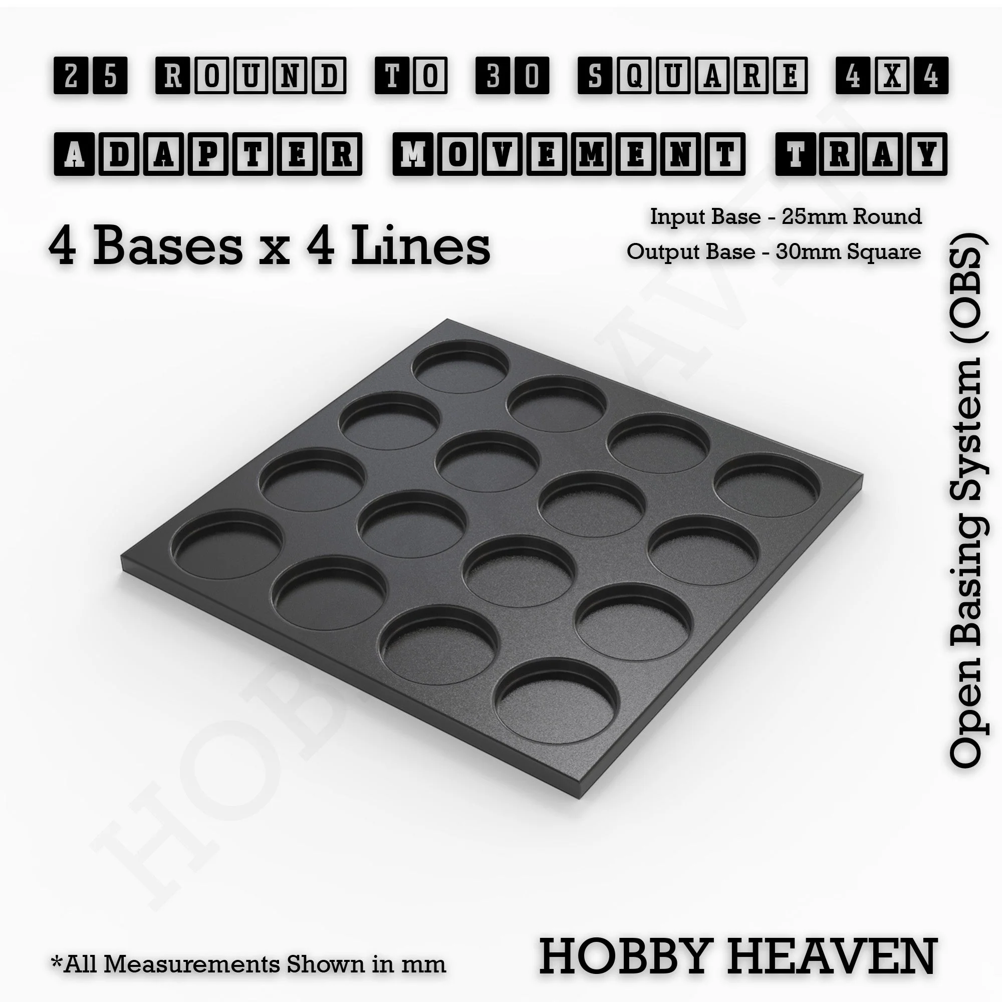 Round to Square Movement Trays Adapters for Tabletop Games - Image 63