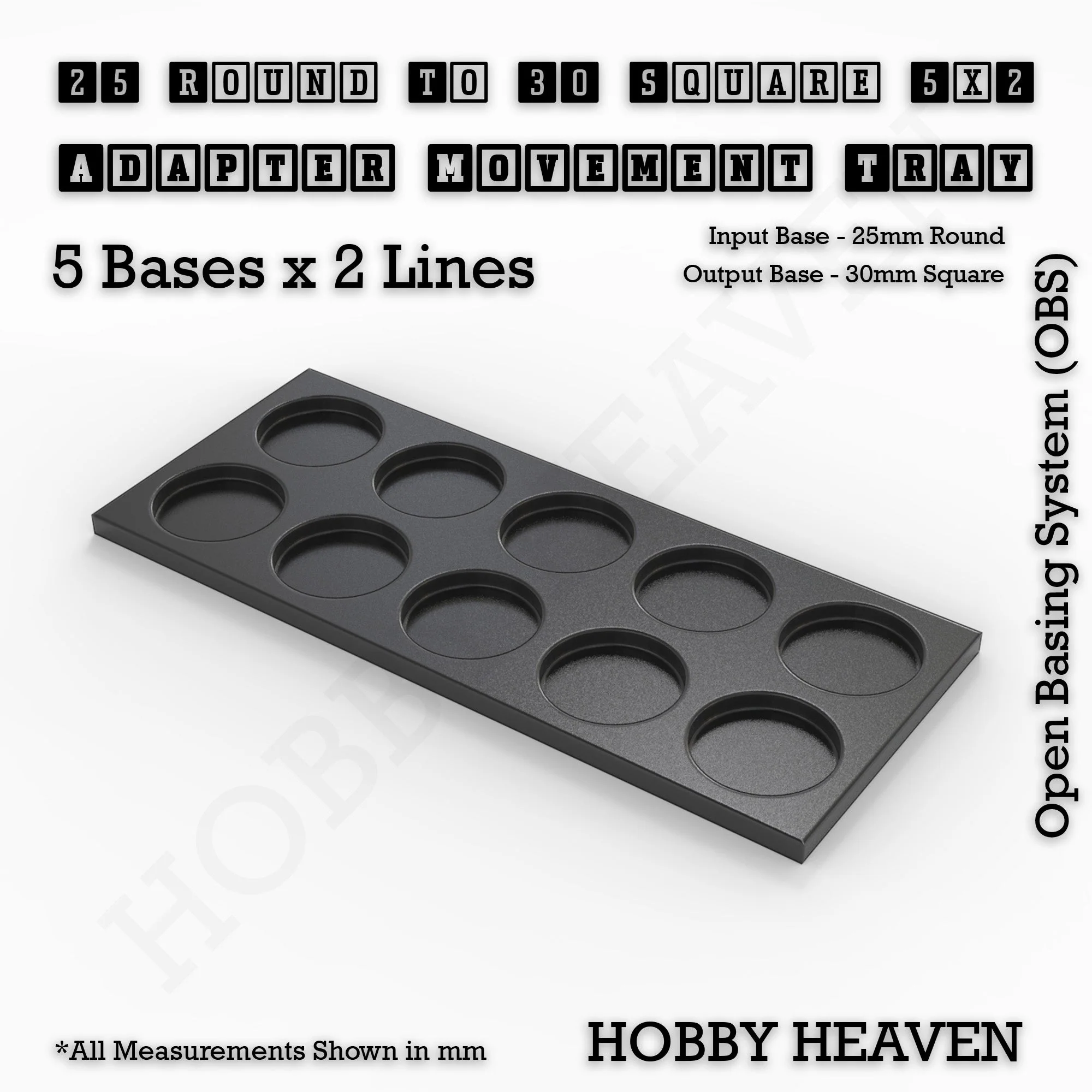 Round to Square Movement Trays Adapters for Tabletop Games - Image 68