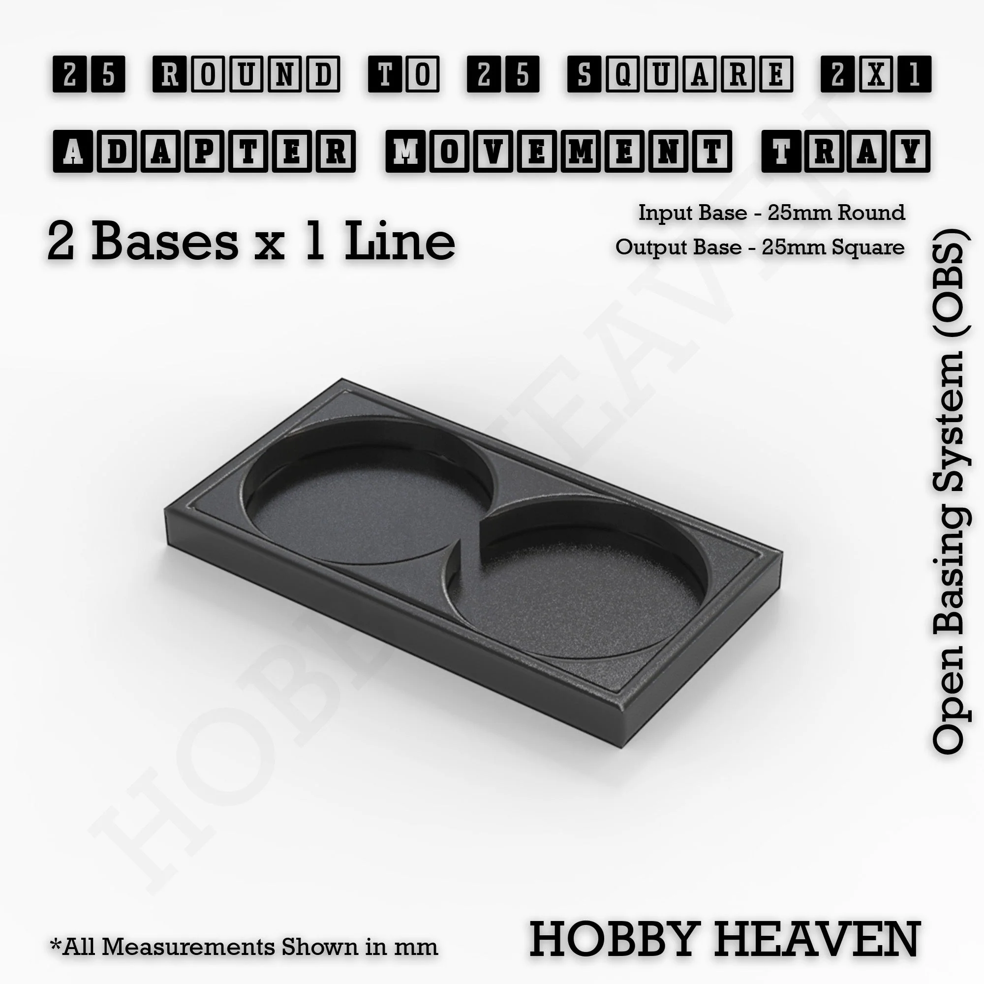 Round to Square Movement Trays Adapters for Tabletop Games - Image 8