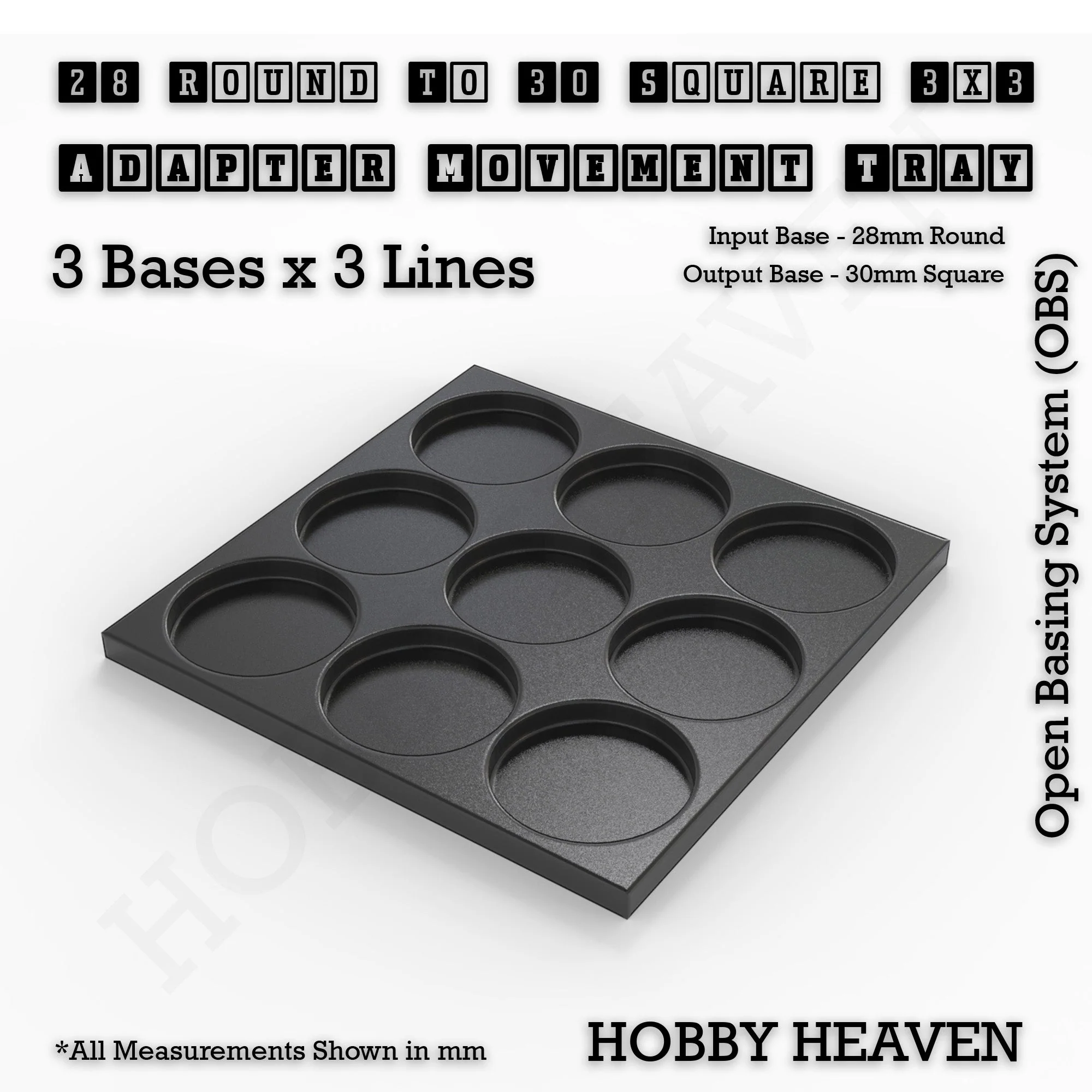 Round to Square Movement Trays Adapters for Tabletop Games - Image 83