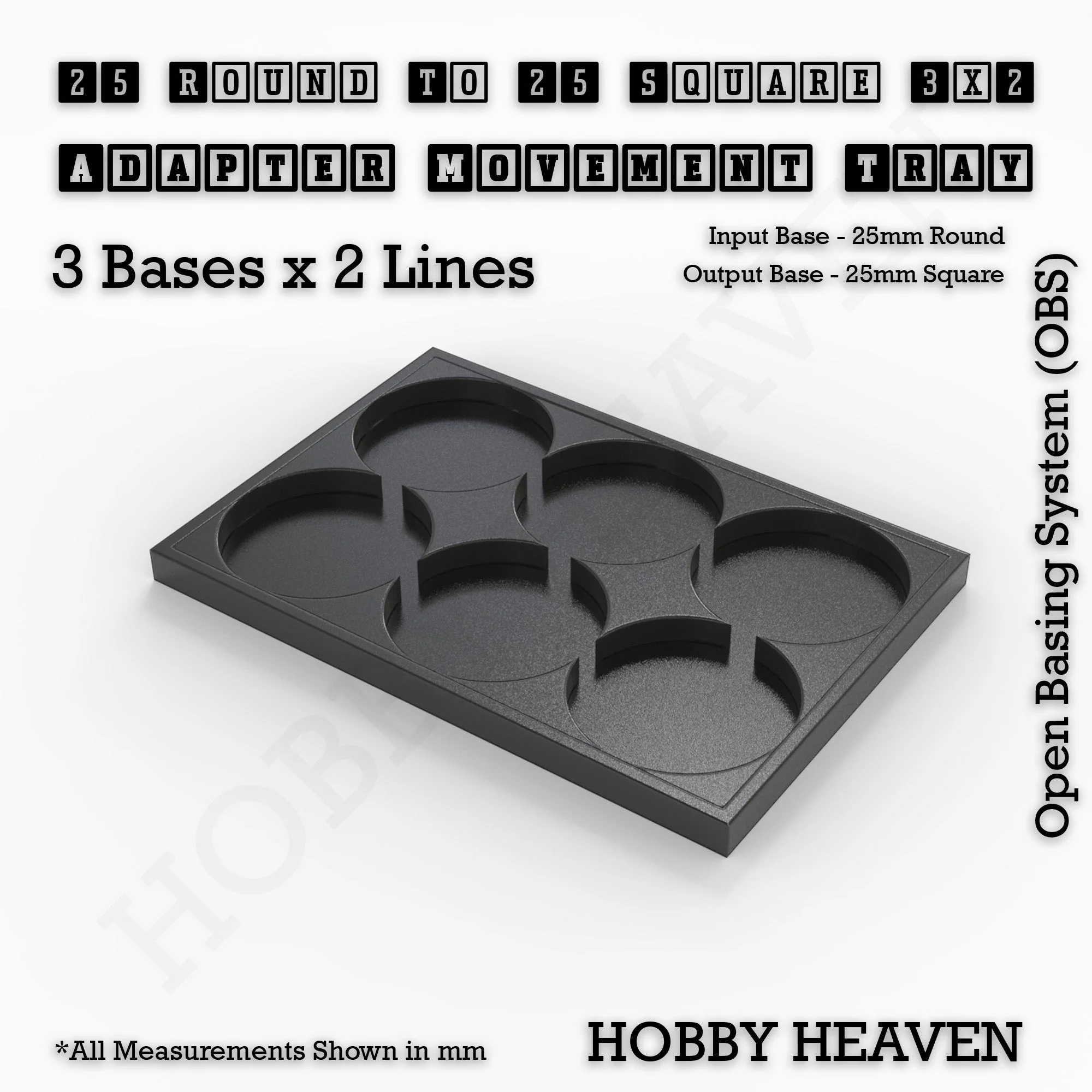 Round to Square Movement Trays Adapters for Tabletop Games - Image 9