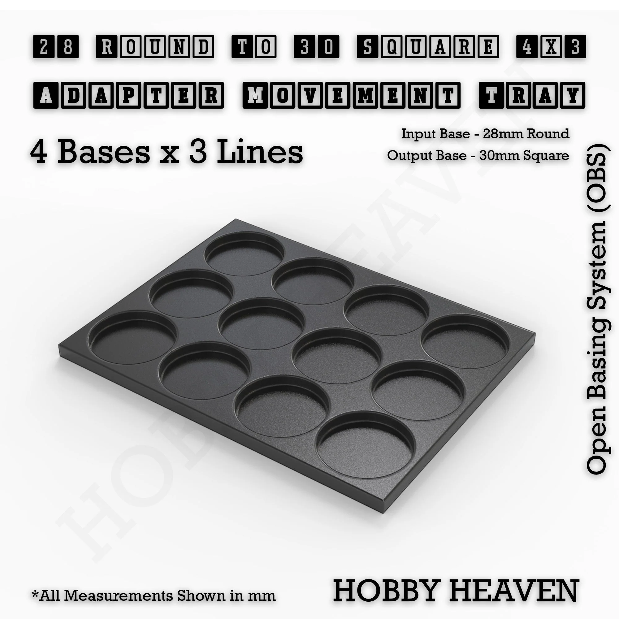 Round to Square Movement Trays Adapters for Tabletop Games - Image 90