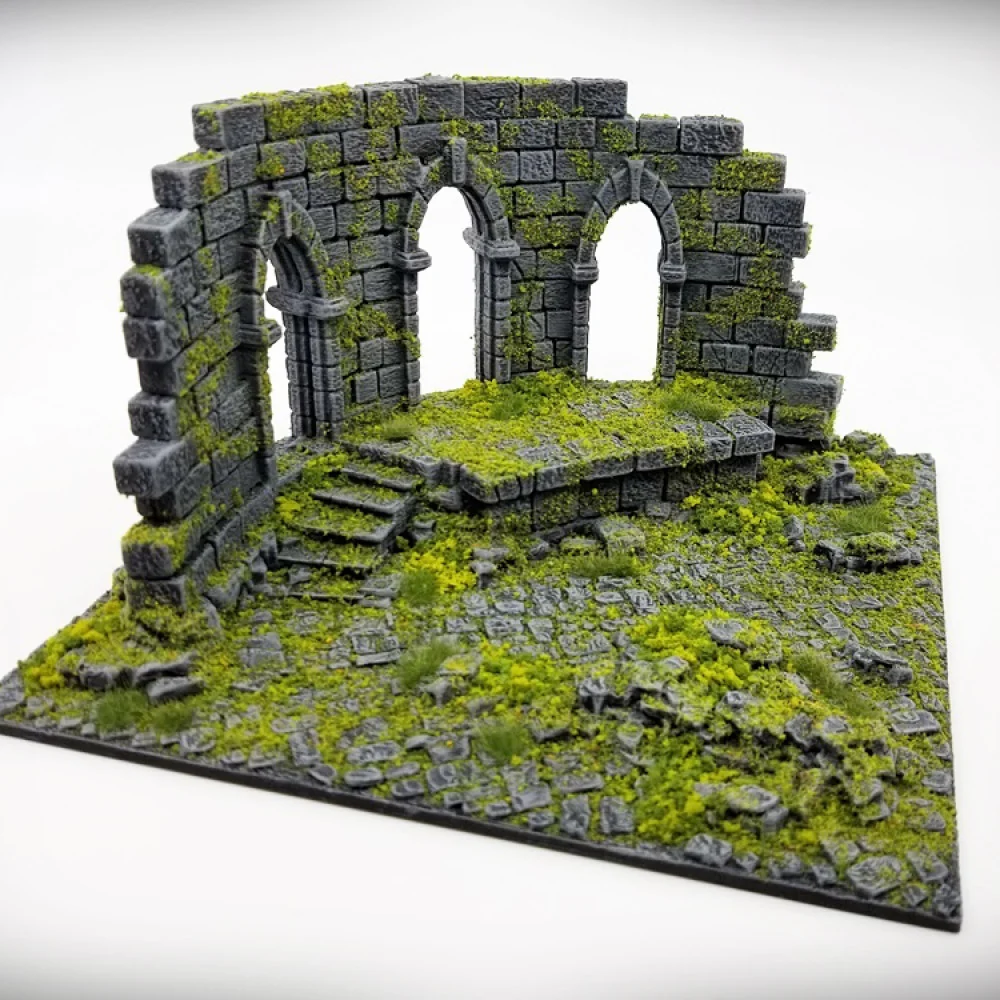Ruined Temple Wall Tile C