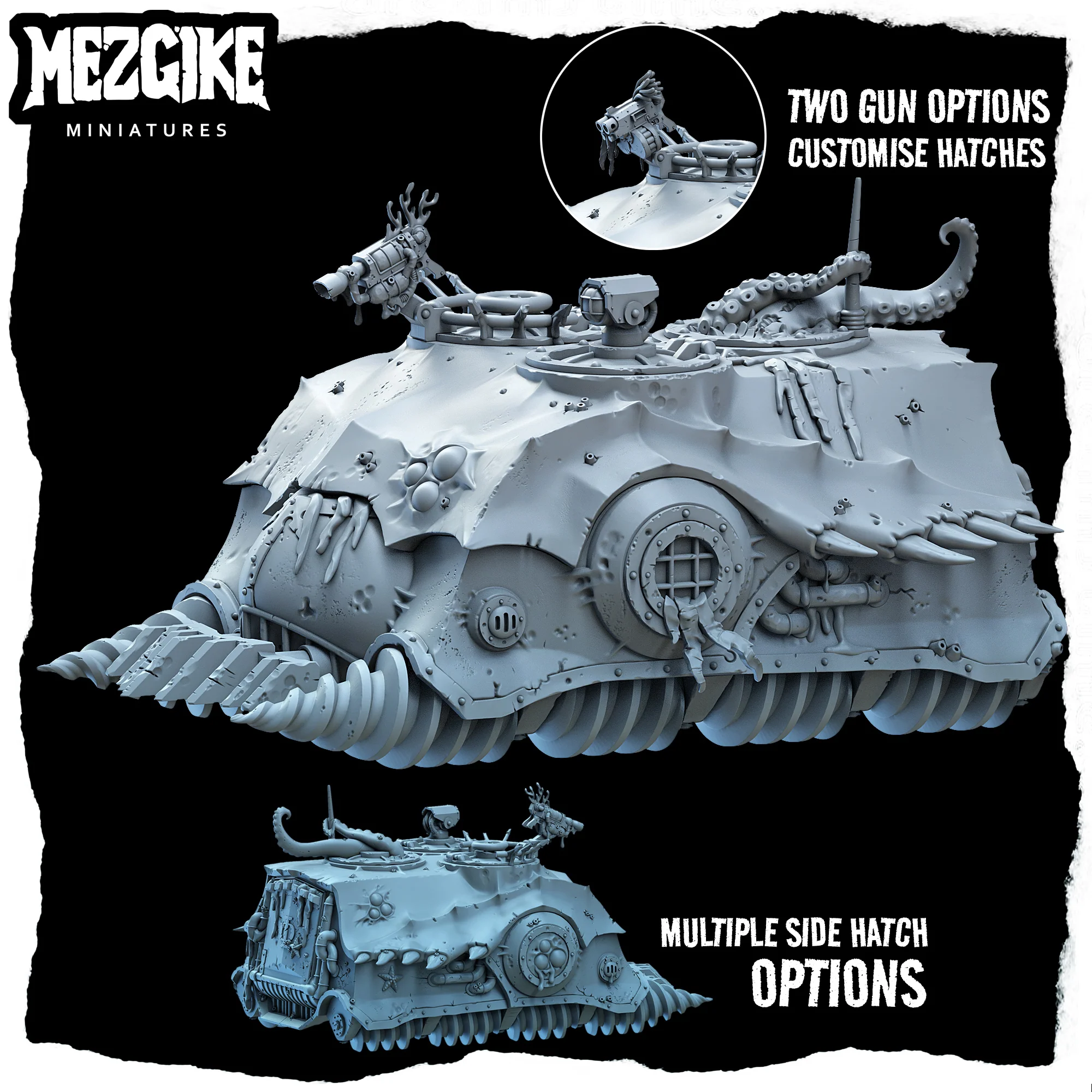 Sea grub carrier tank (physical miniature) - Image 3