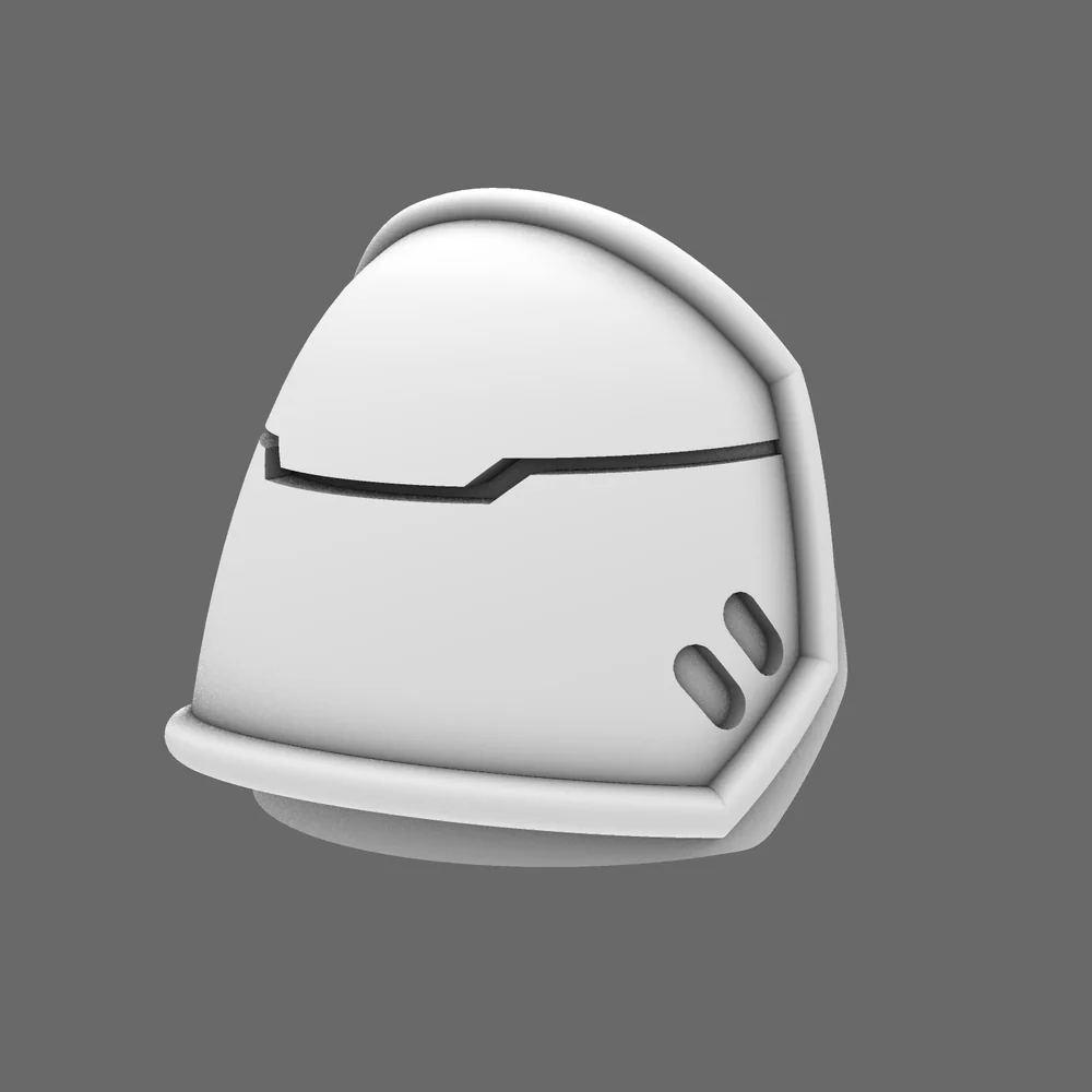 Space Knights V4 Savage Plain Shoulder Pads Type B - Image 2