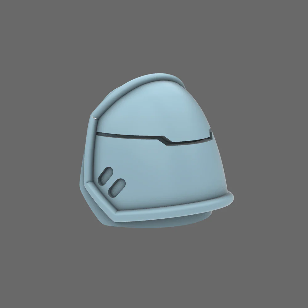 Space Knights V4 Savage Plain Shoulder Pads Type B - Image 3