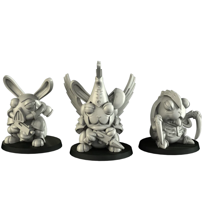 Space Rabbits 3 miniatures