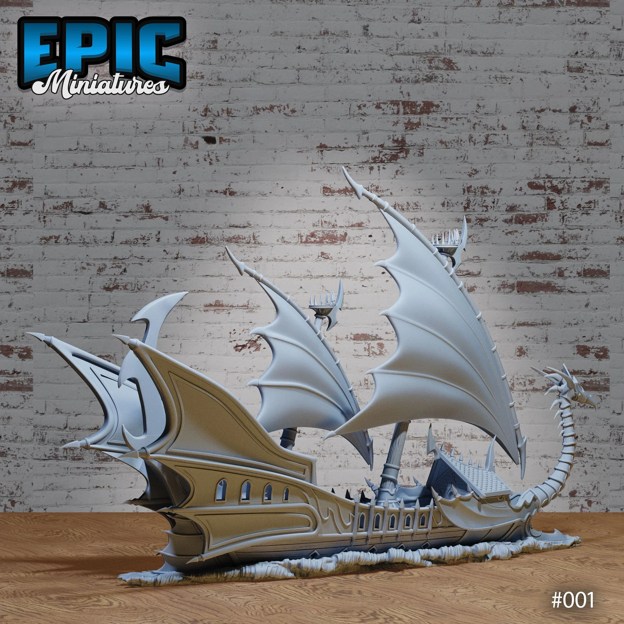 [Tactical Size] Dark Elf Ship - The Crescent - Image 2