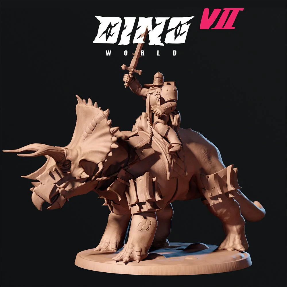 tRICERATOPS MOUNT KNIGHT - Image 2