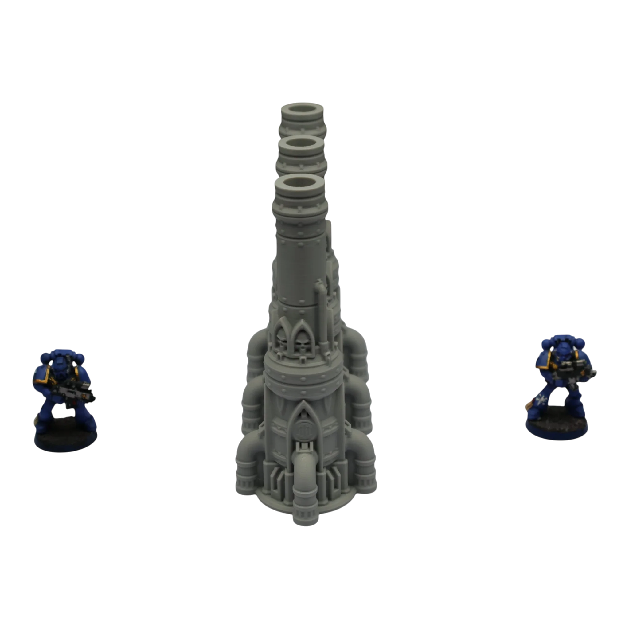 Triple Smokestack - 28mm Wargaming Scatter Terrain Scenery Tabletop Grimdark - Image 4