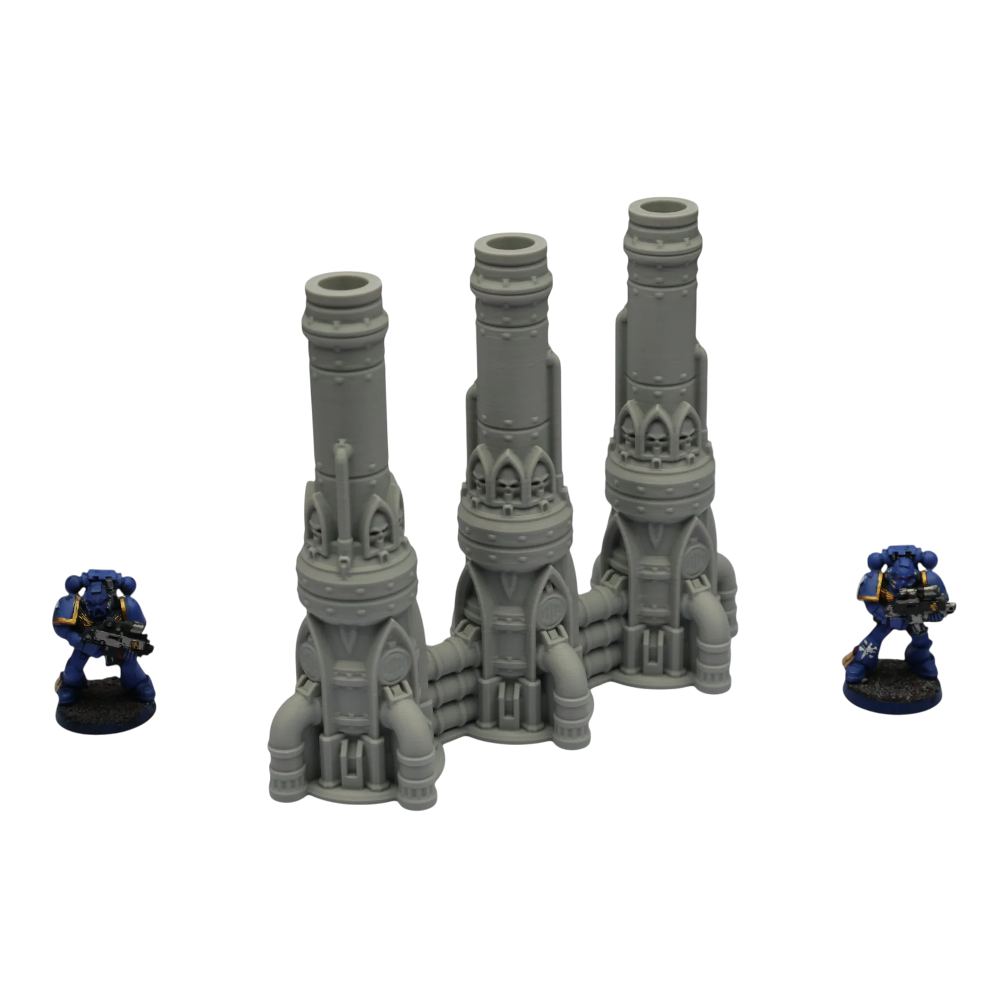 Triple Smokestack - 28mm Wargaming Scatter Terrain Scenery Tabletop Grimdark - Image 5
