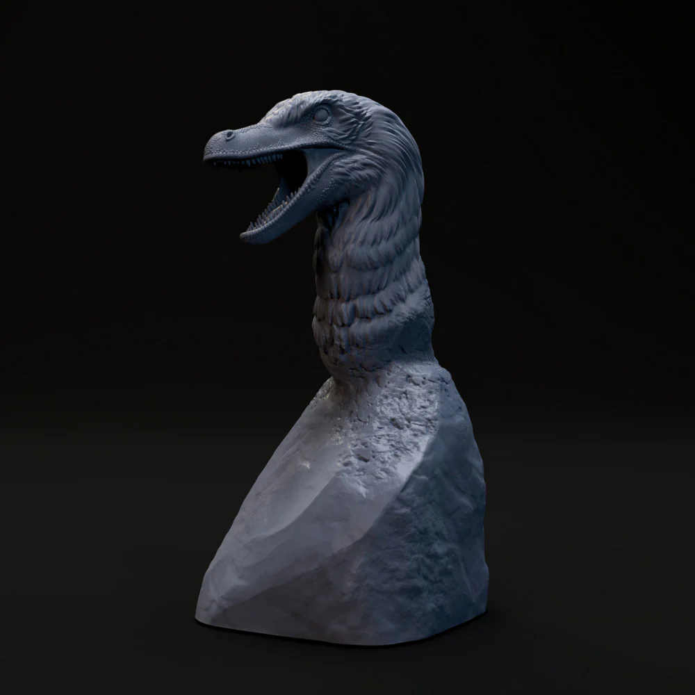 Velociraptor bust