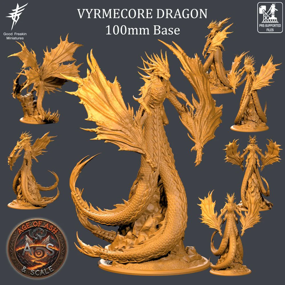 VYRMECORE DRAGON - 100mm Base